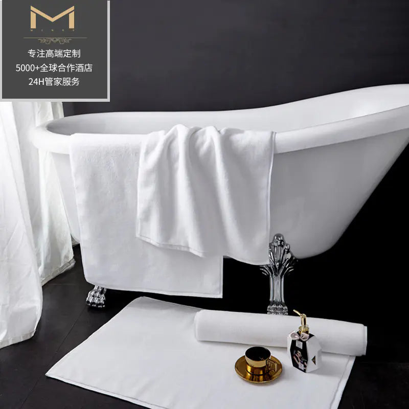Hilton Luxury Cotton Bath Mat with Non-Slip Design
