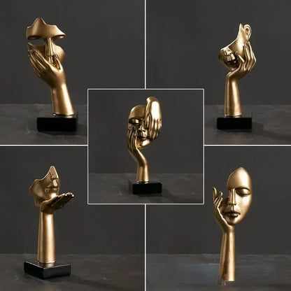 Abstract Character Statue - Nordic Luxury Desktop Decor